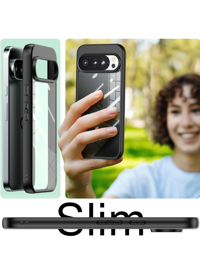 غطاء لهاتف Google Pixel 10 Pro XL، مزود بمصد TPU وغطاء خلفي صلب من PC، حماية من الصدمات، غطاء نحيف مضاد للاصفرار - Image 3